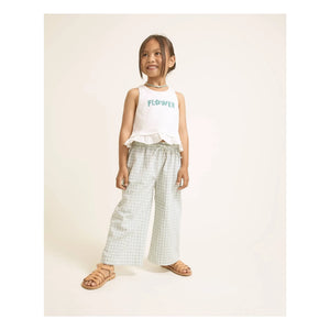 Búho - Vichy Seersucker Pantolon | Aqua