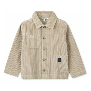 Liewood - Paule Organic Cotton Velvet Shirt Jacket | Beige