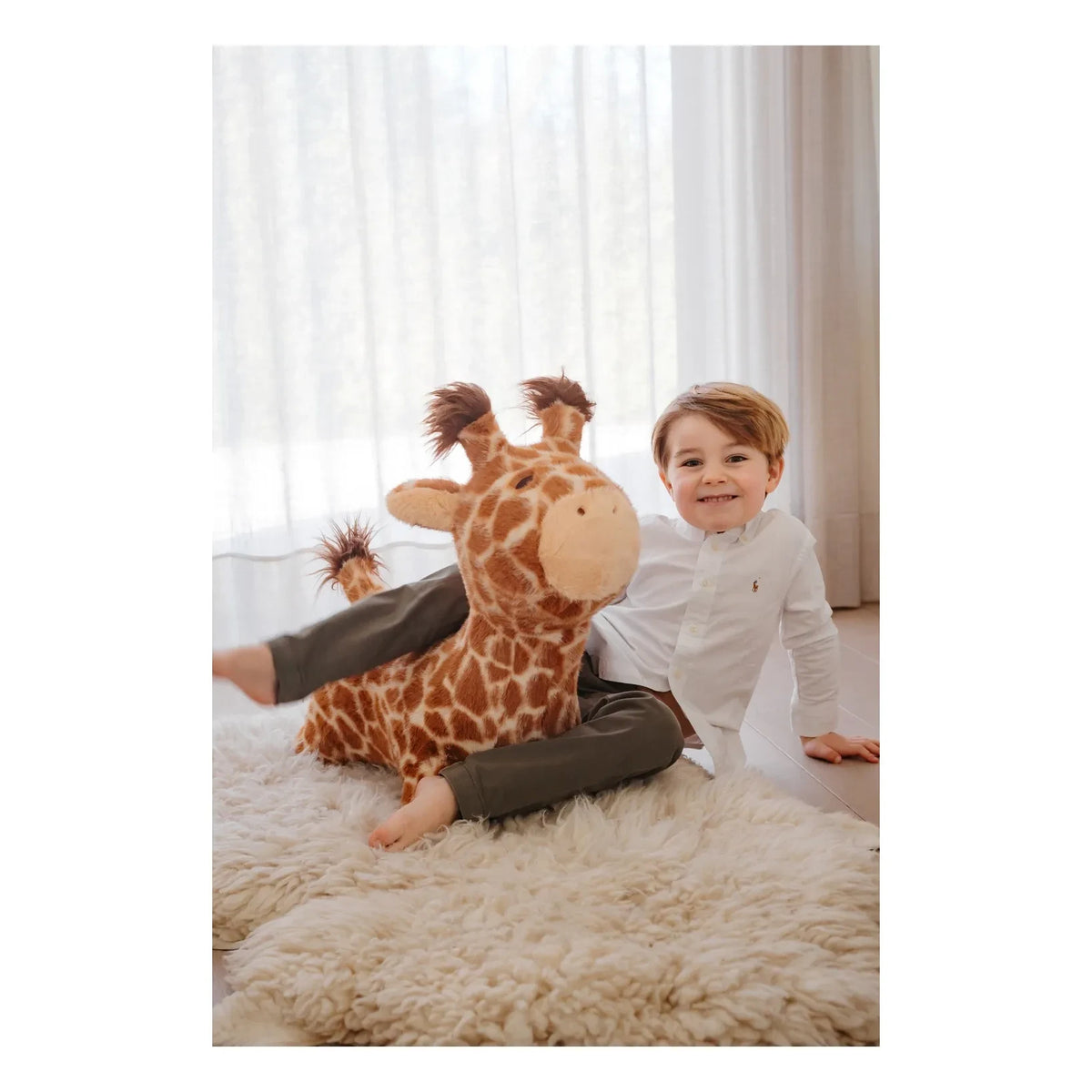 Wild & Soft - Springende Giraffe | Orange