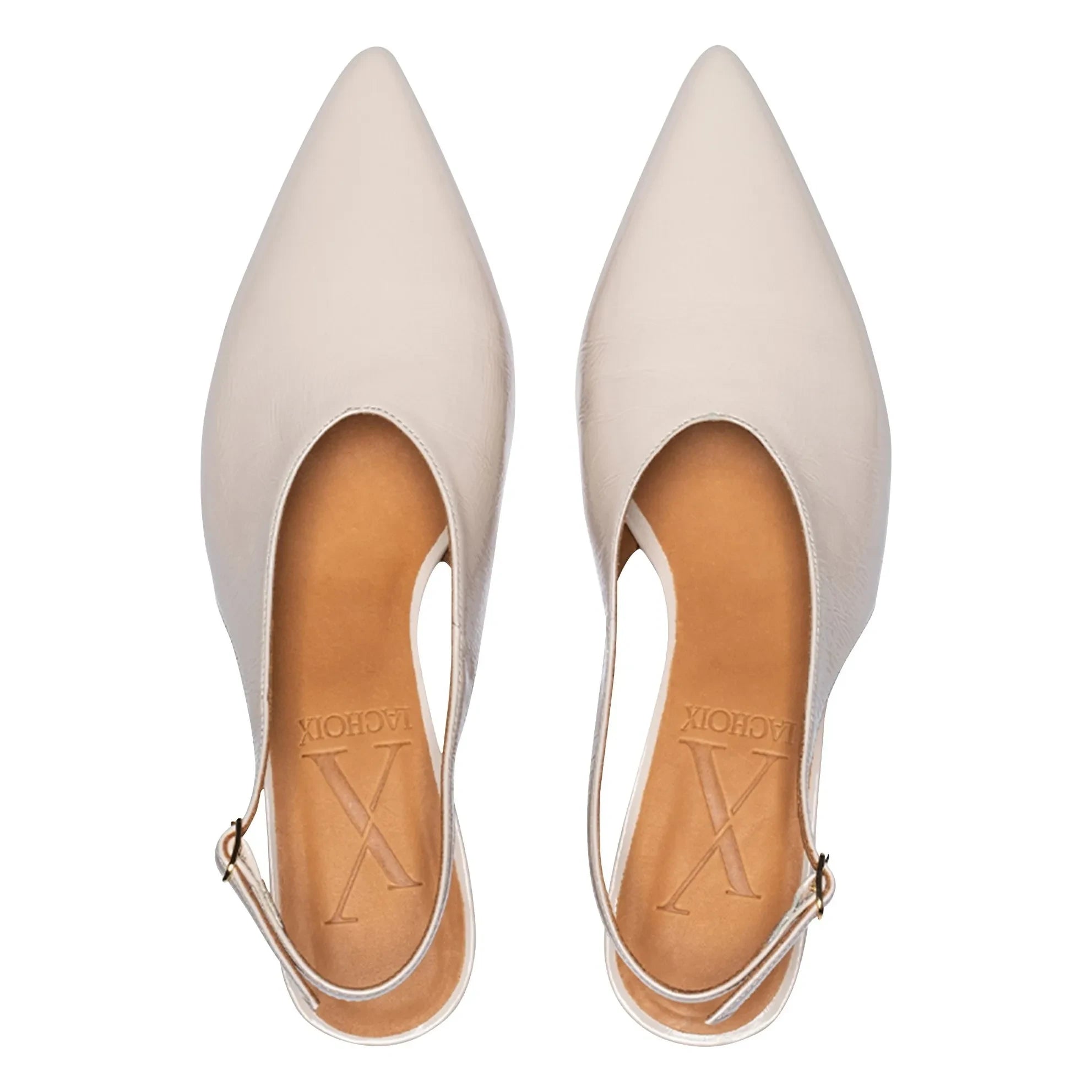 Lachoix - Robin Deri Slingback Ayakkabı | Nude