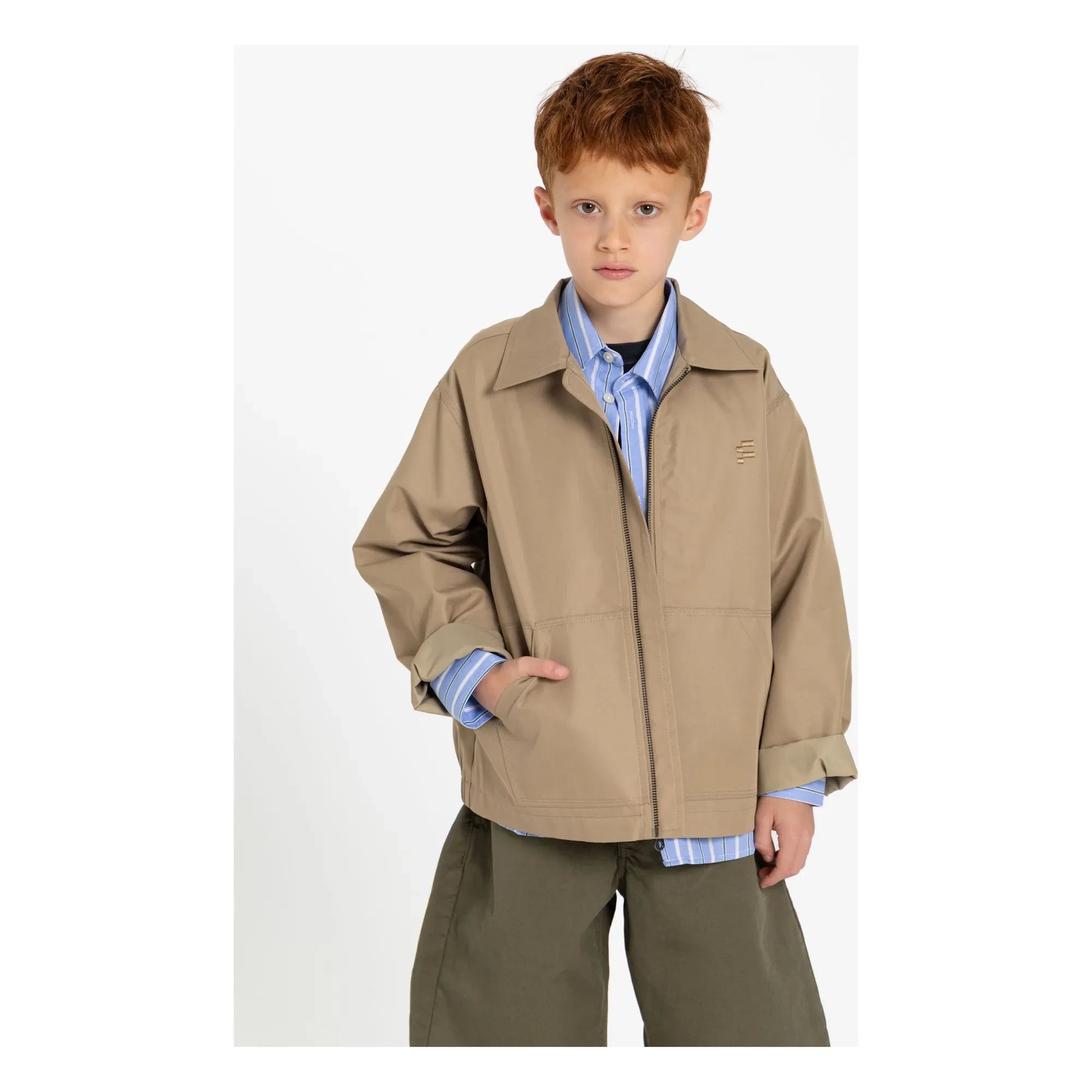 Finger in the nose - Zak Striped Shirt | Steel
