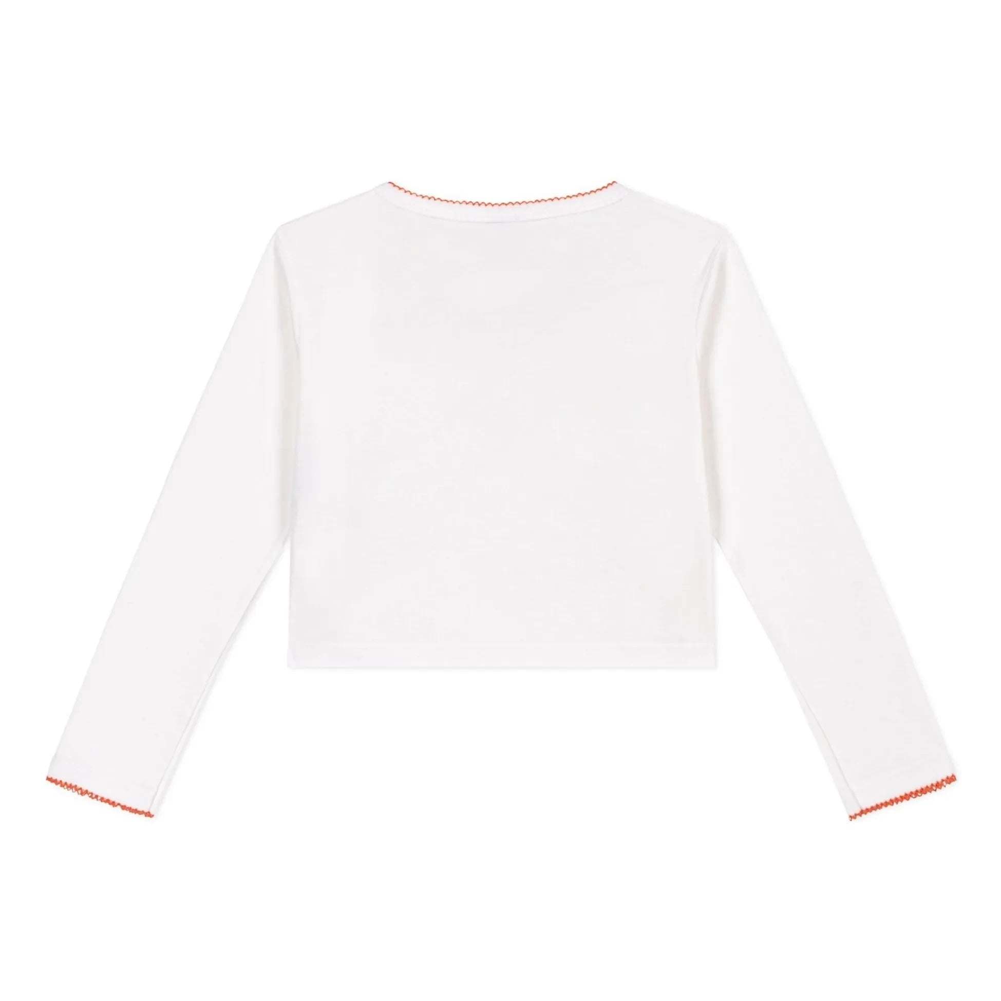 Petit Bateau - Düz Cache Coeur Yelek | Beyaz