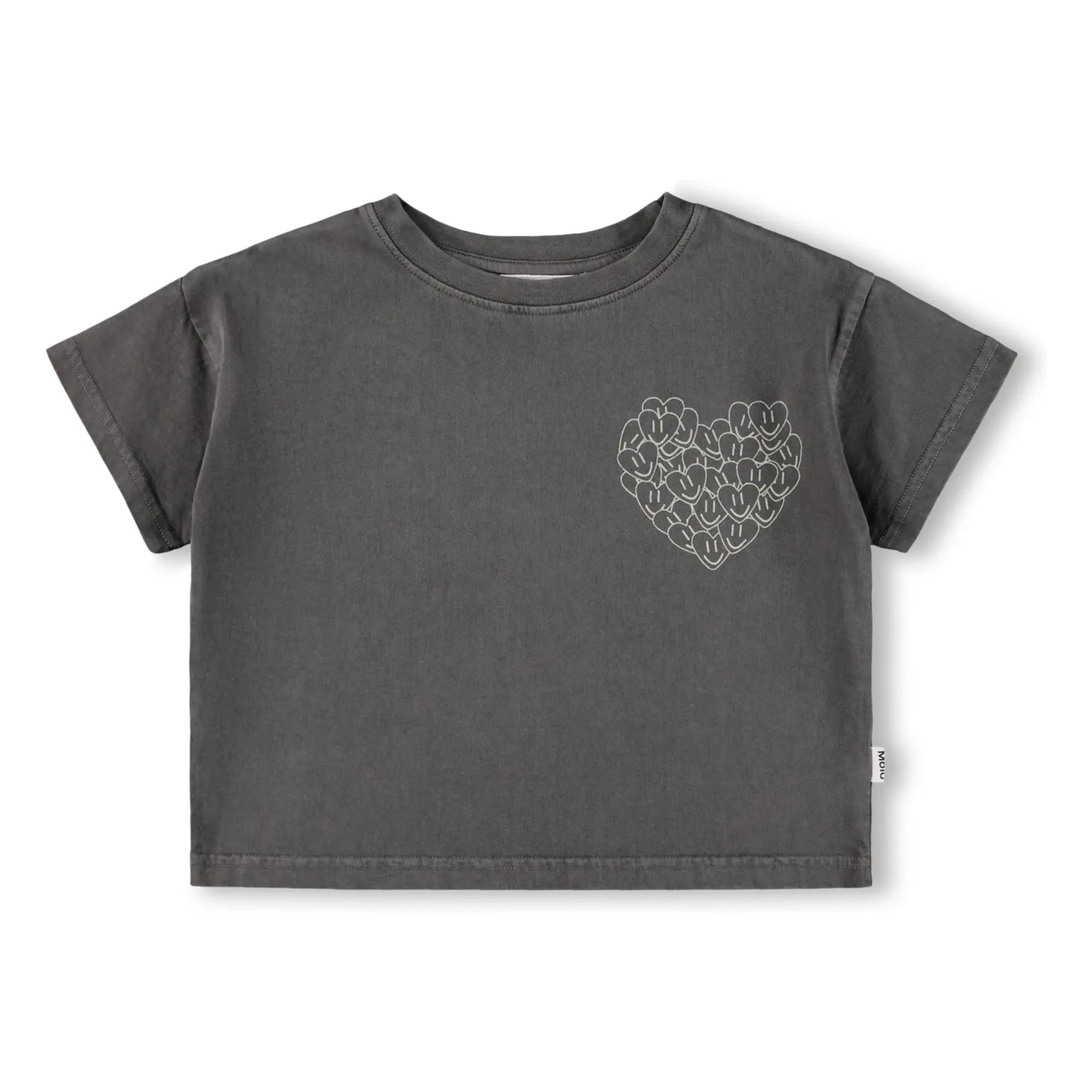 Molo - Runi Love organik pamuklu T-shirt | Koyu gri