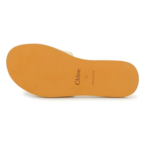 Chloé - Logo sandaletler | Beyaz