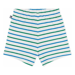 Petit Bateau - Çizgili polar şort | Beyaz