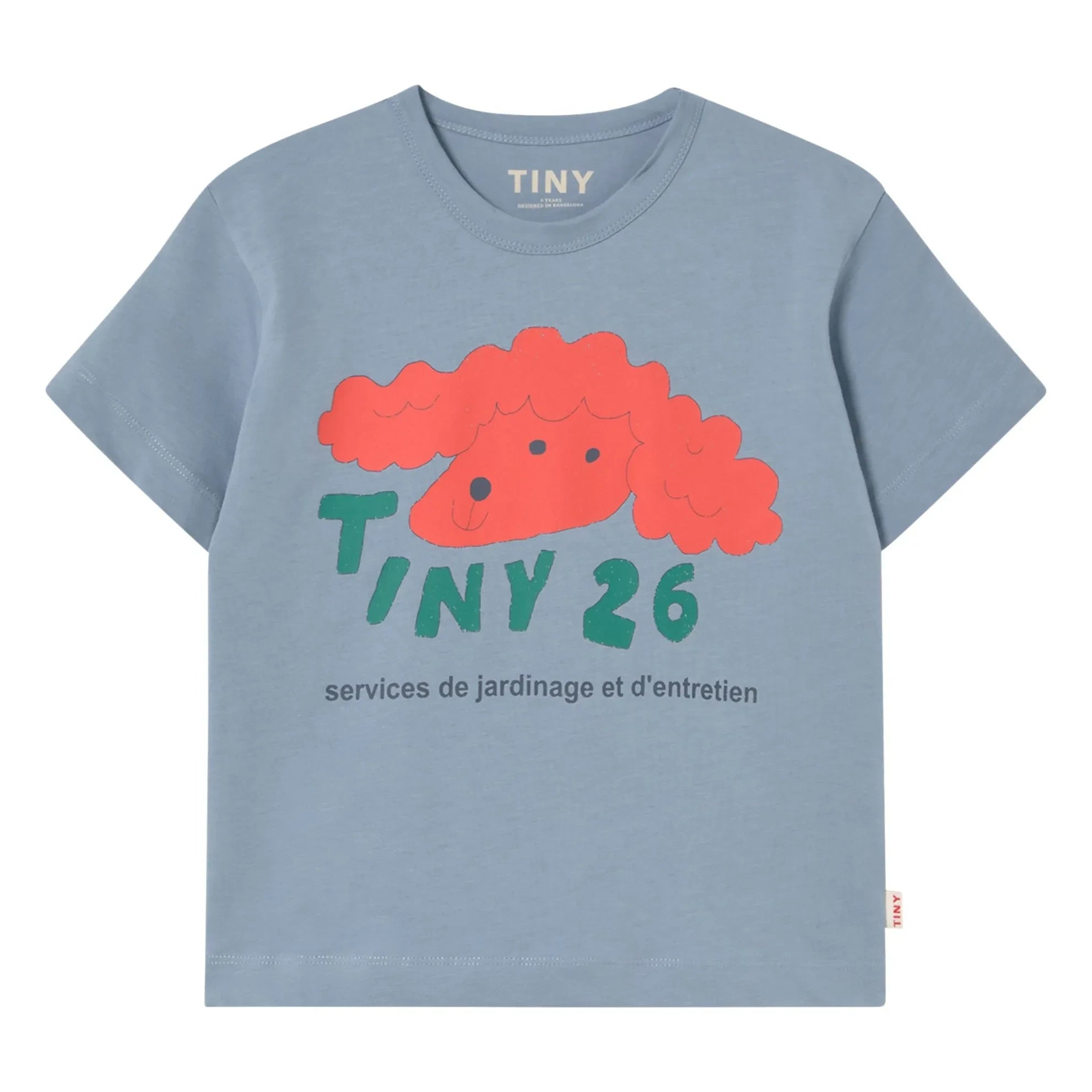Tinycottons - Tiny 26 Organik pamuklu T-shirt | Gri mavi