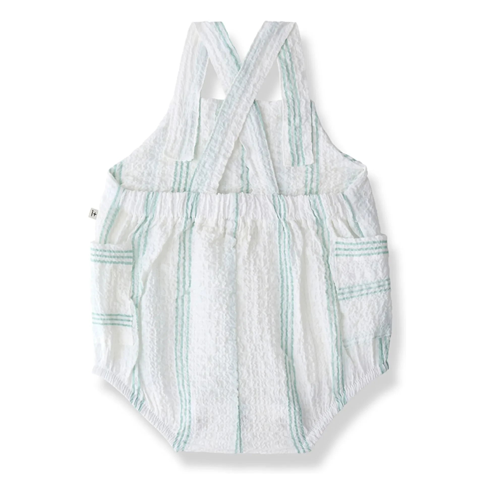 1+ in the family - Striped Portitxol jumpsuit | Almond green