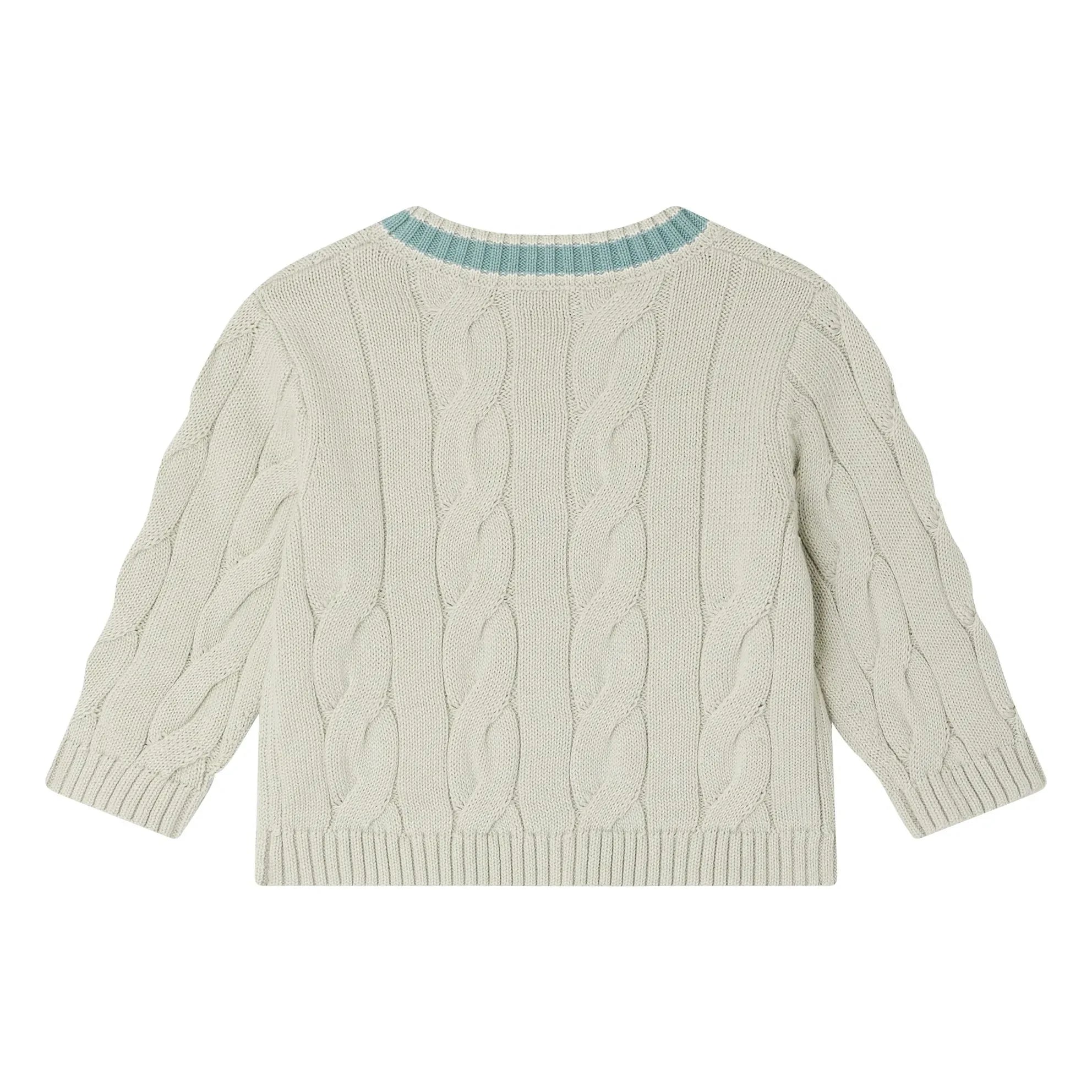 Bonpoint - Giorginoli Organic Cotton Cardigan | Almond Green