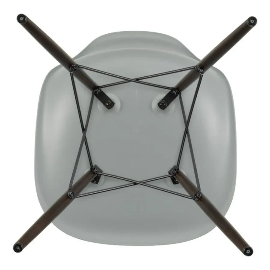 Vitra - DSW Plastic Chair - Maple Base - Charles & Ray Eames | Light Gray