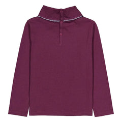 Hello Simone - Twiggy Organic Cotton Turtleneck, Solid Color | Burgundy