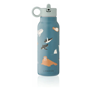 Liewood - Falk paslanmaz çelik su şişesi - 350 ml | Arctic Sea/Ocean view