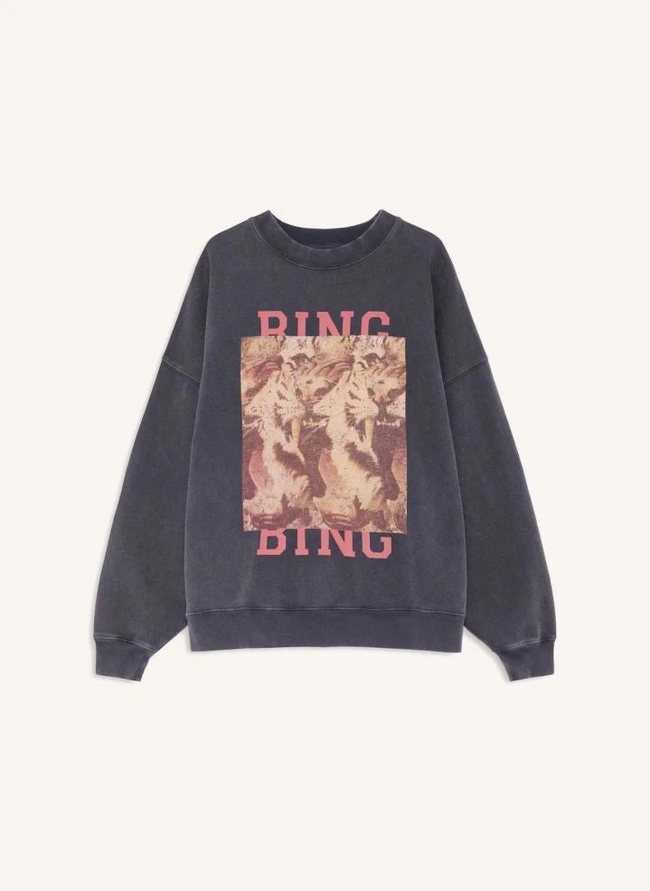 Anine Bing - Miles Tiger Bing sudadera de algodón | Negro