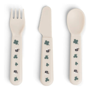 Done by deer - Tiny Farm Besteckset - 3-teilig | Sand