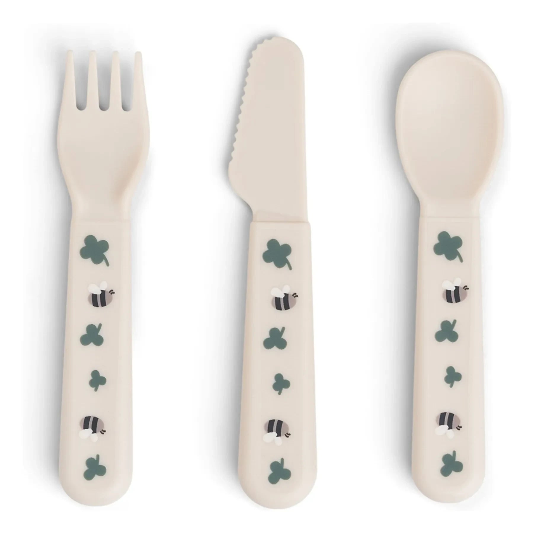 Done by deer - Tiny Farm Besteckset - 3-teilig | Sand