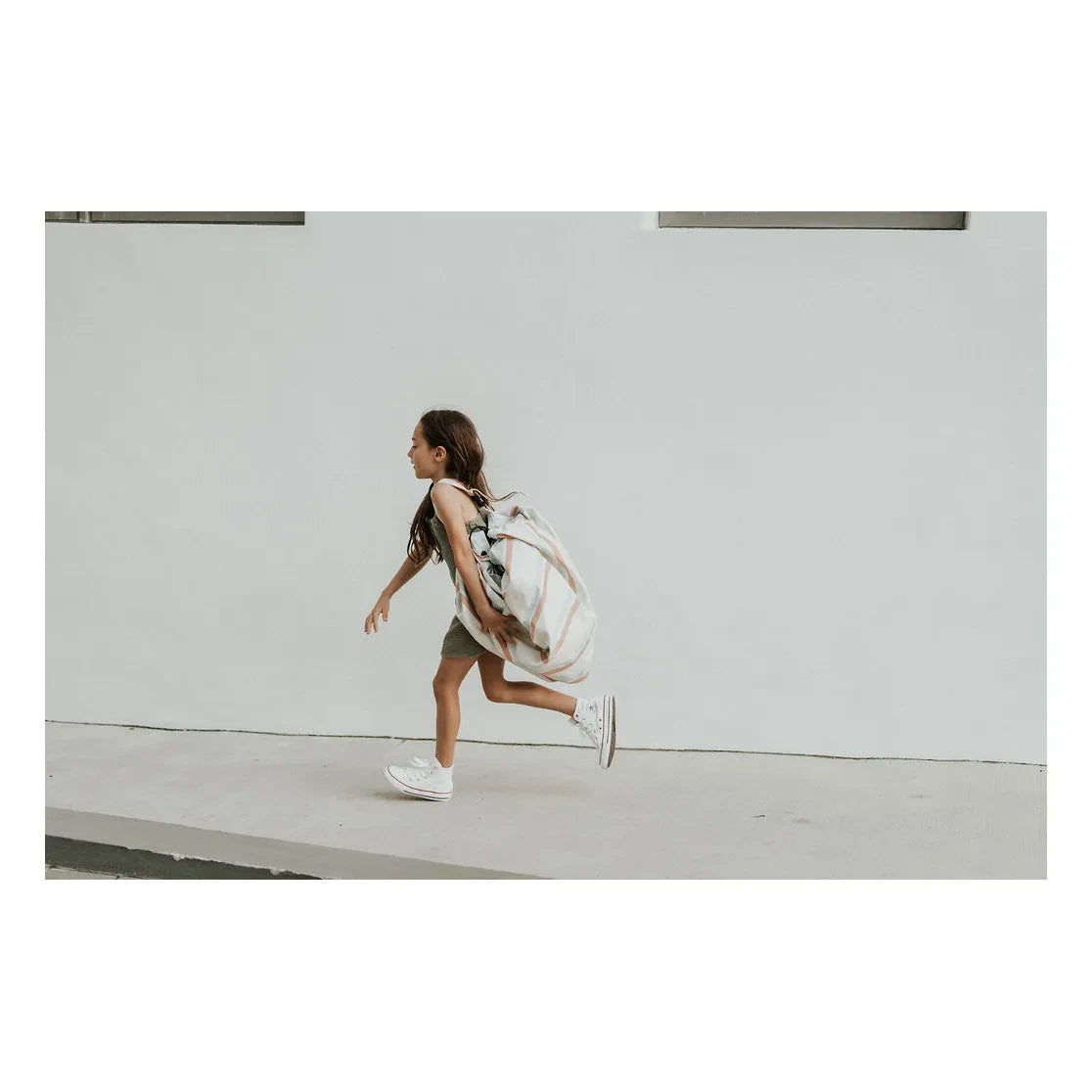 Play and Go - Noomad outdoor çanta / mat - Çizgiler | Açık mavi