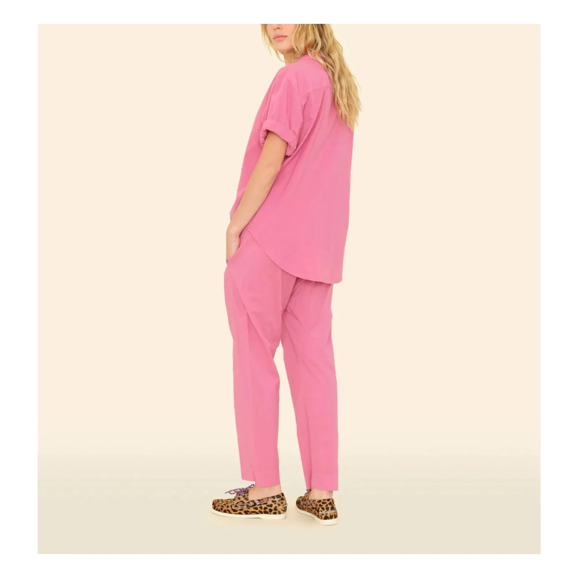 Xirena - Draper pantolon | Pembe