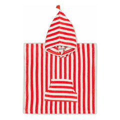 Rose in April - Suzon Striped Bath Cover | Red