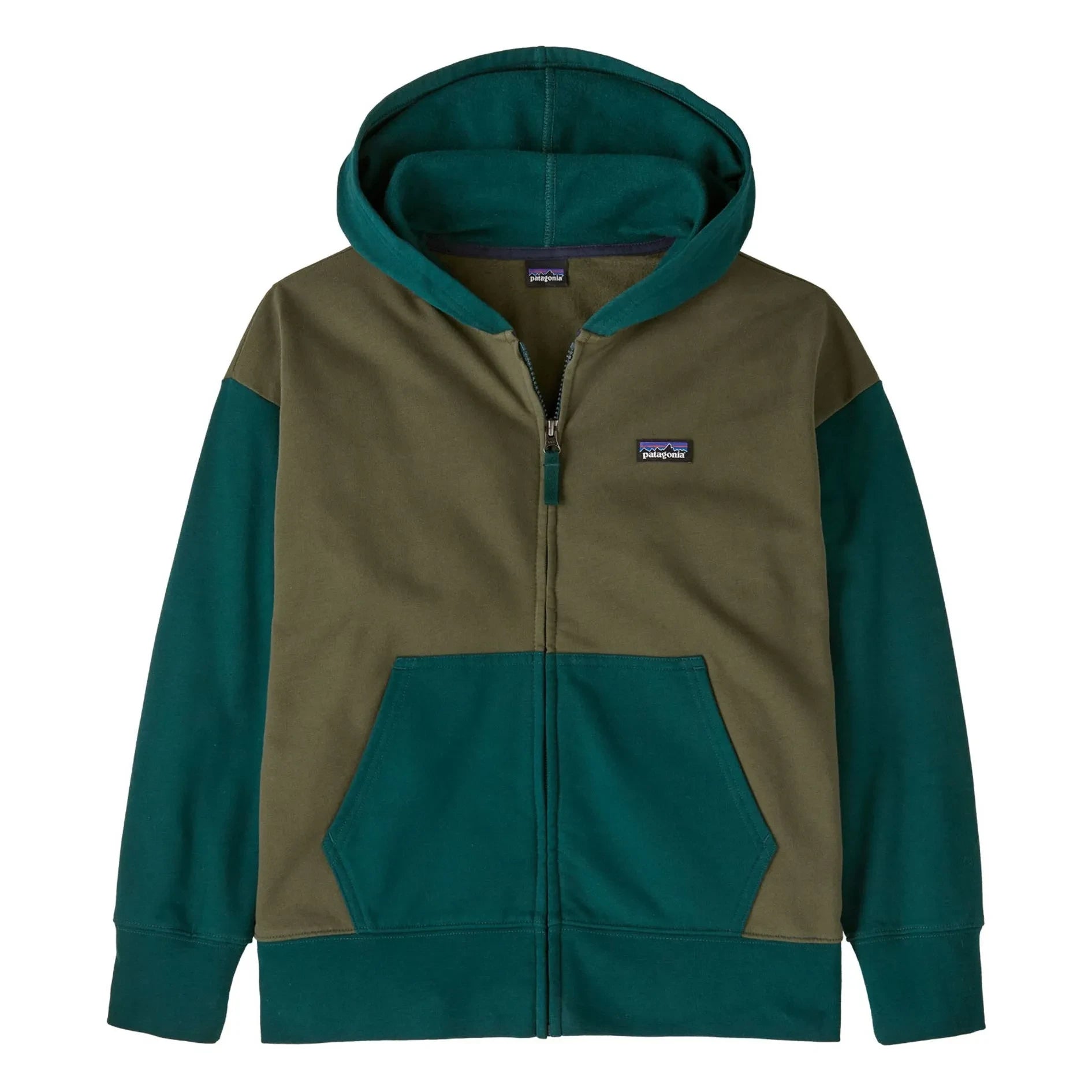 Patagonia - Organik Pamuklu Tam Fermuarlı Sweatshirt | Yeşil