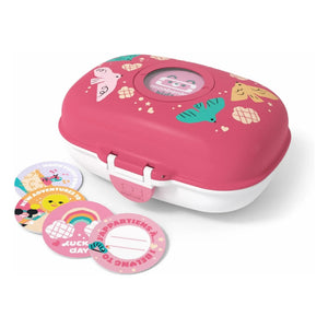 Monbento - MB Gram Oiseaux Snackbox | Rosa