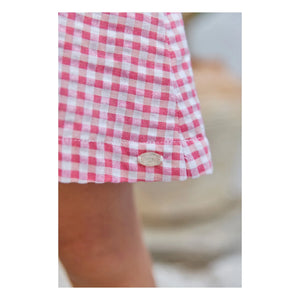 Tartine et Chocolat - Gestreiftes Kleid mit Gipiüre | Rosa