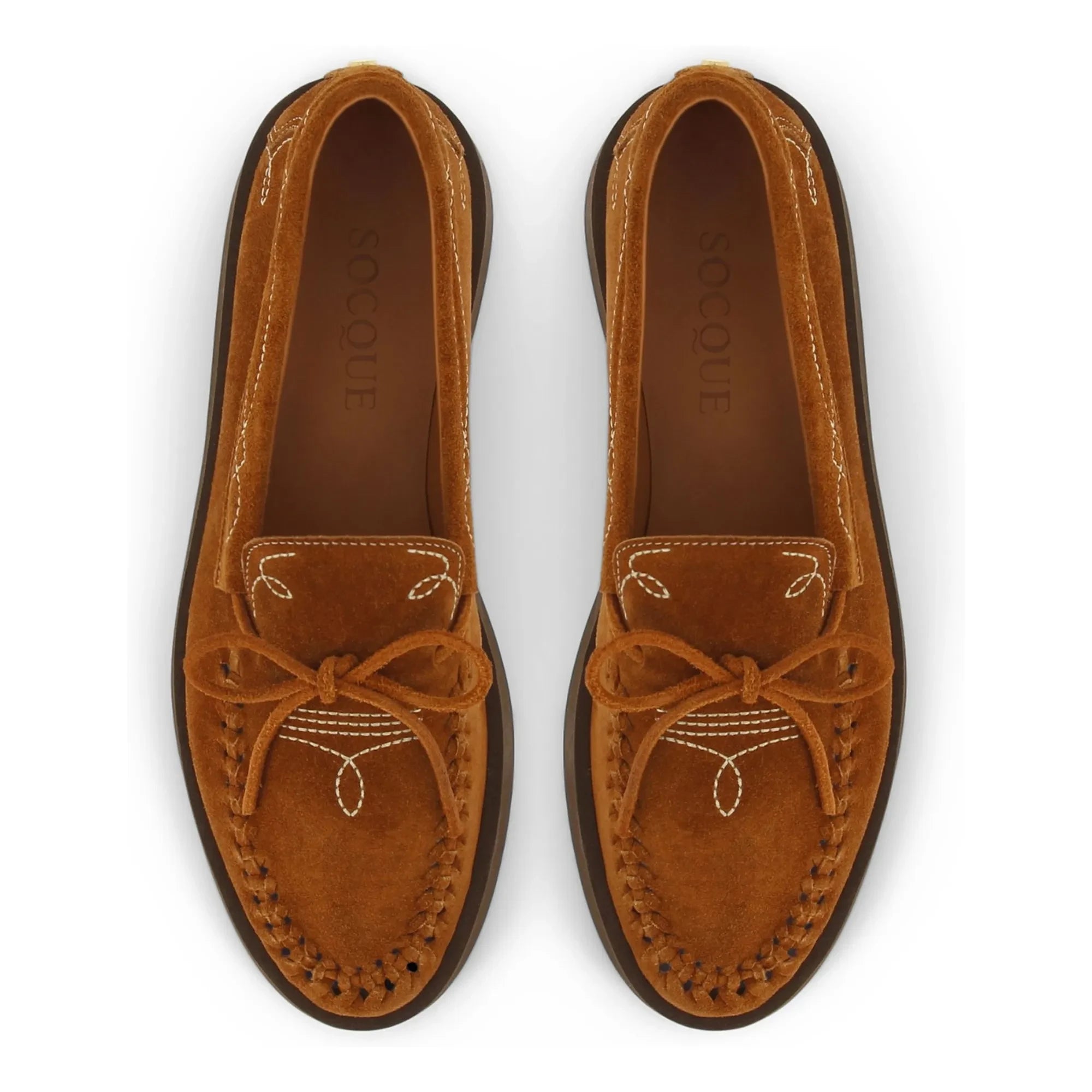 Socque Paris - Totem Wildleder Loafer | Camel
