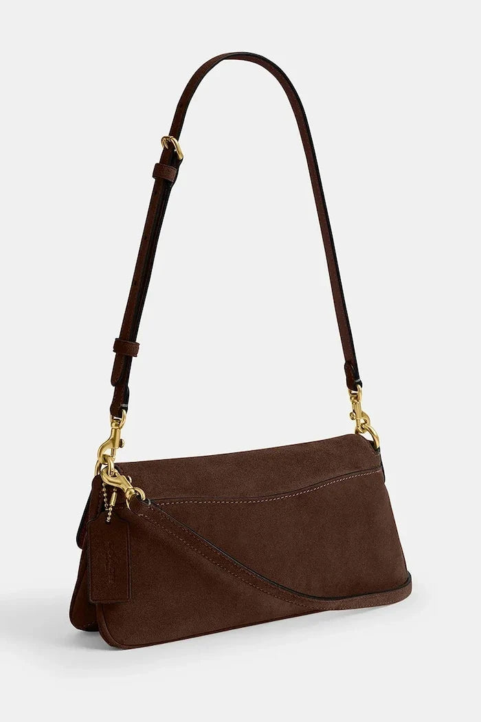Coach kadın crossbody süet Suade Jet Shoulder Bag