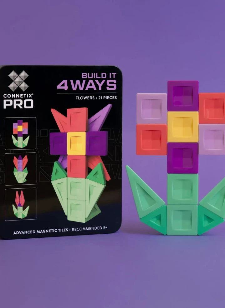 Connetix - Pro Build-it Flowers - 21 parça