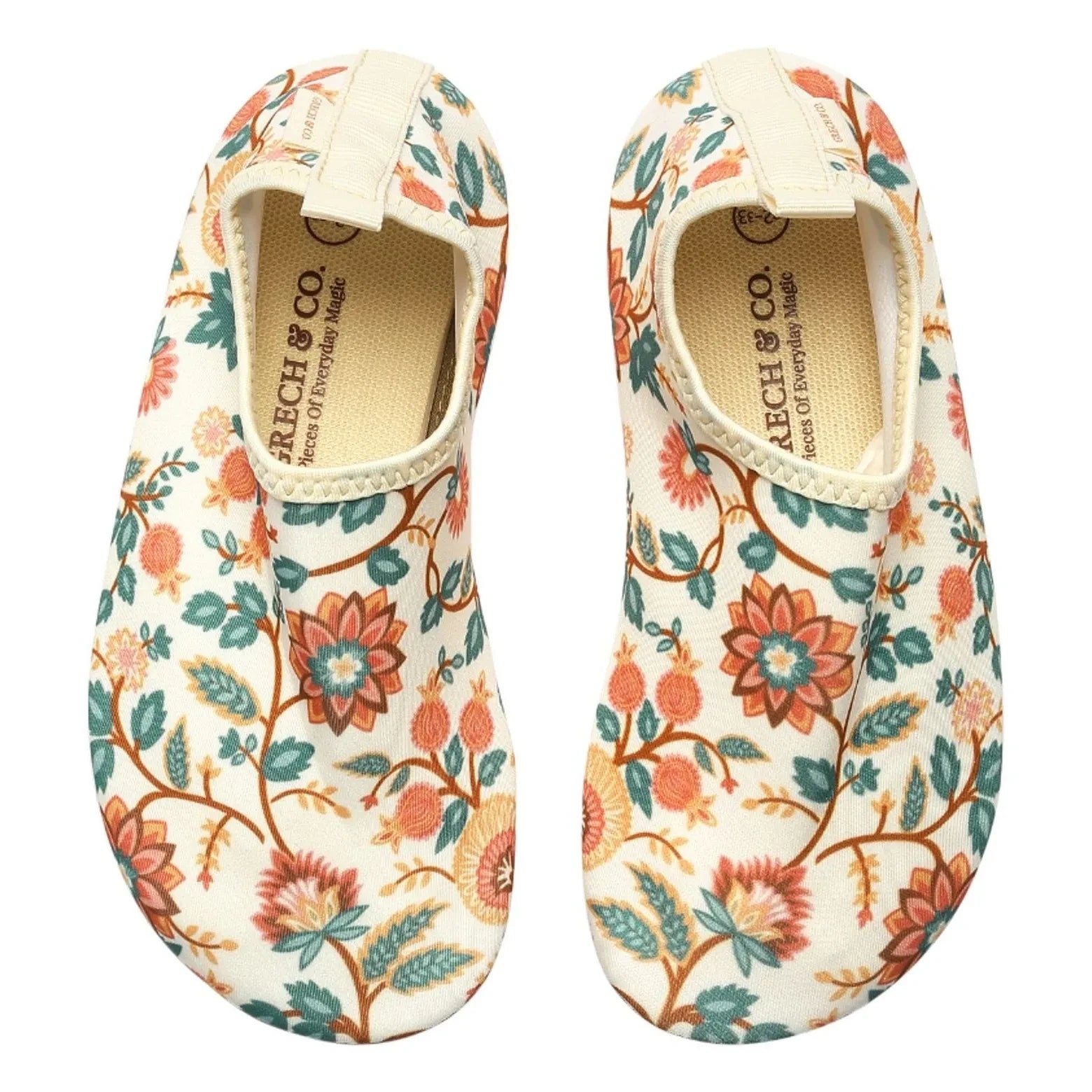 Grech & Co – Wasserschuhe mit Blumenmuster | Ecru