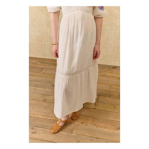 Louise Misha - Aurelia Organic Cotton Dress | White