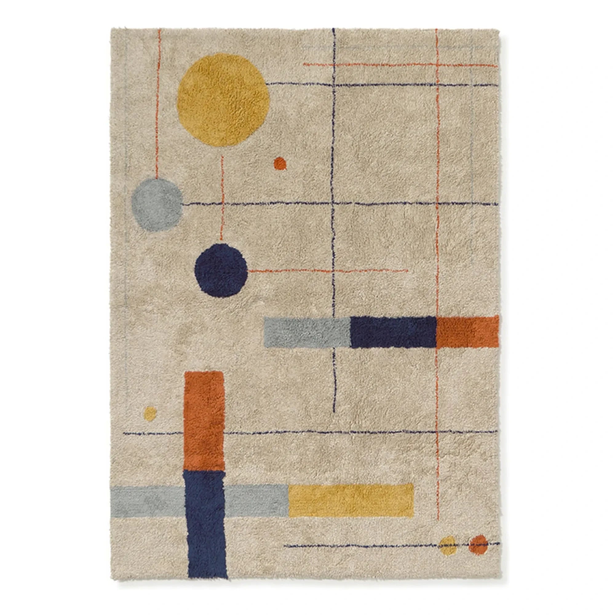 Lorena Canals - Geometrik Desenli Halı | Bej