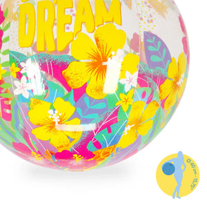 Legami - Tropicana Dream Inflatable Beach Ball - Glitter Beach Ball