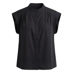 Hod - Amandine Baumwollbluse | Schwarz