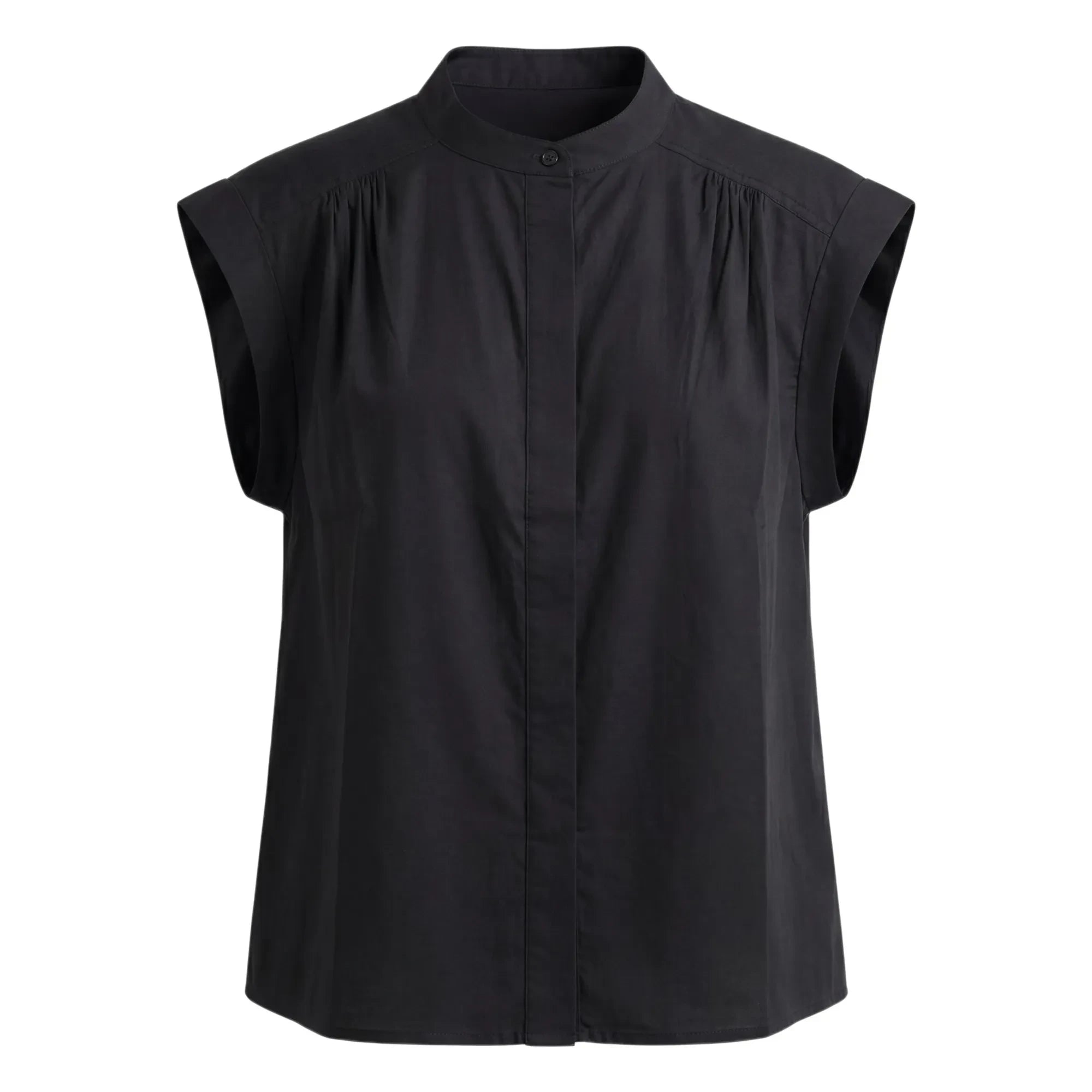 Hod - Amandine Baumwollbluse | Schwarz