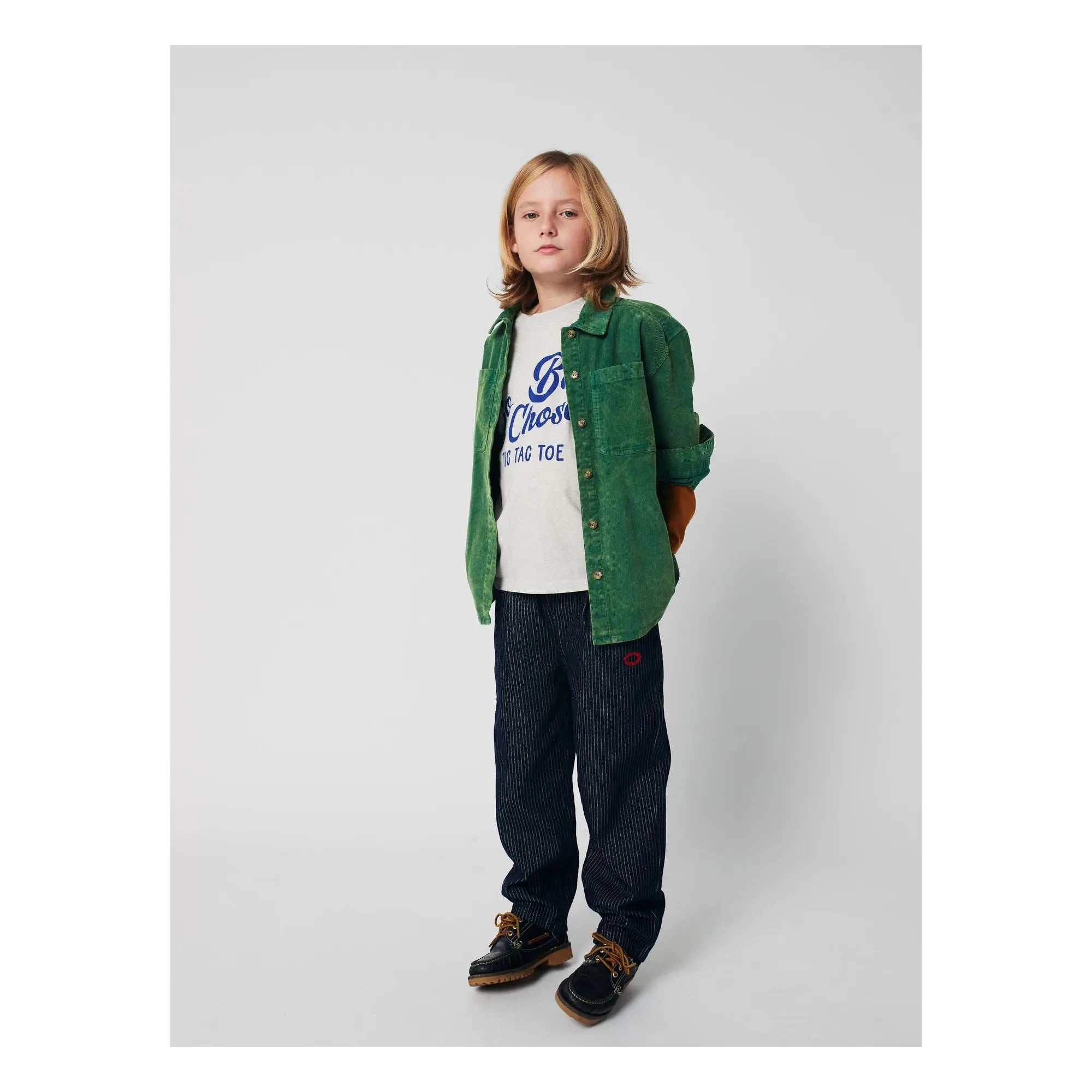 Bobo Choses - Color Block T-shirt Bobo Choses Organic Cotton | Heather Gray
