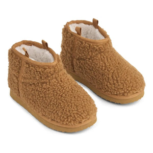 Liewood - Alban Stiefel aus recyceltem Sherpa-Fleece | Karamell