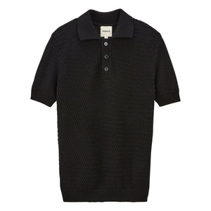 Noyoco - Haring organik pamuk polo tişört | Siyah