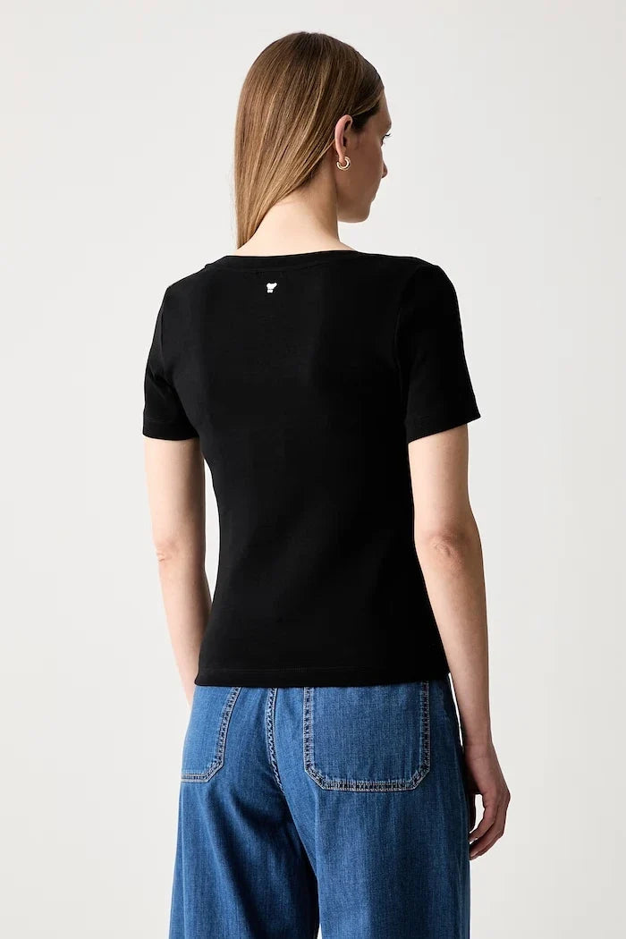Weekend Max Mara basic kadın pamuklu elastan T-shirt WKDMULTIJ