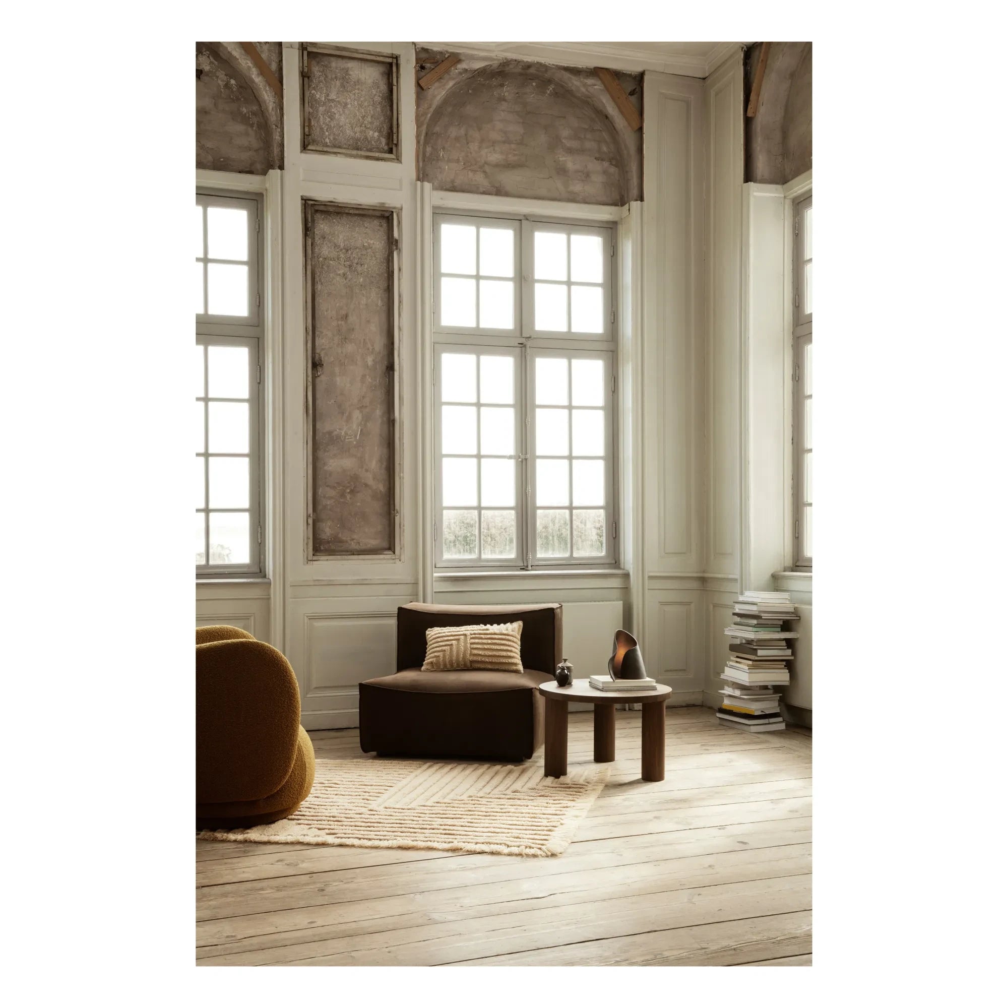 Ferm Living - Post Sehpa - FSC Ahşap | Chêne fumé