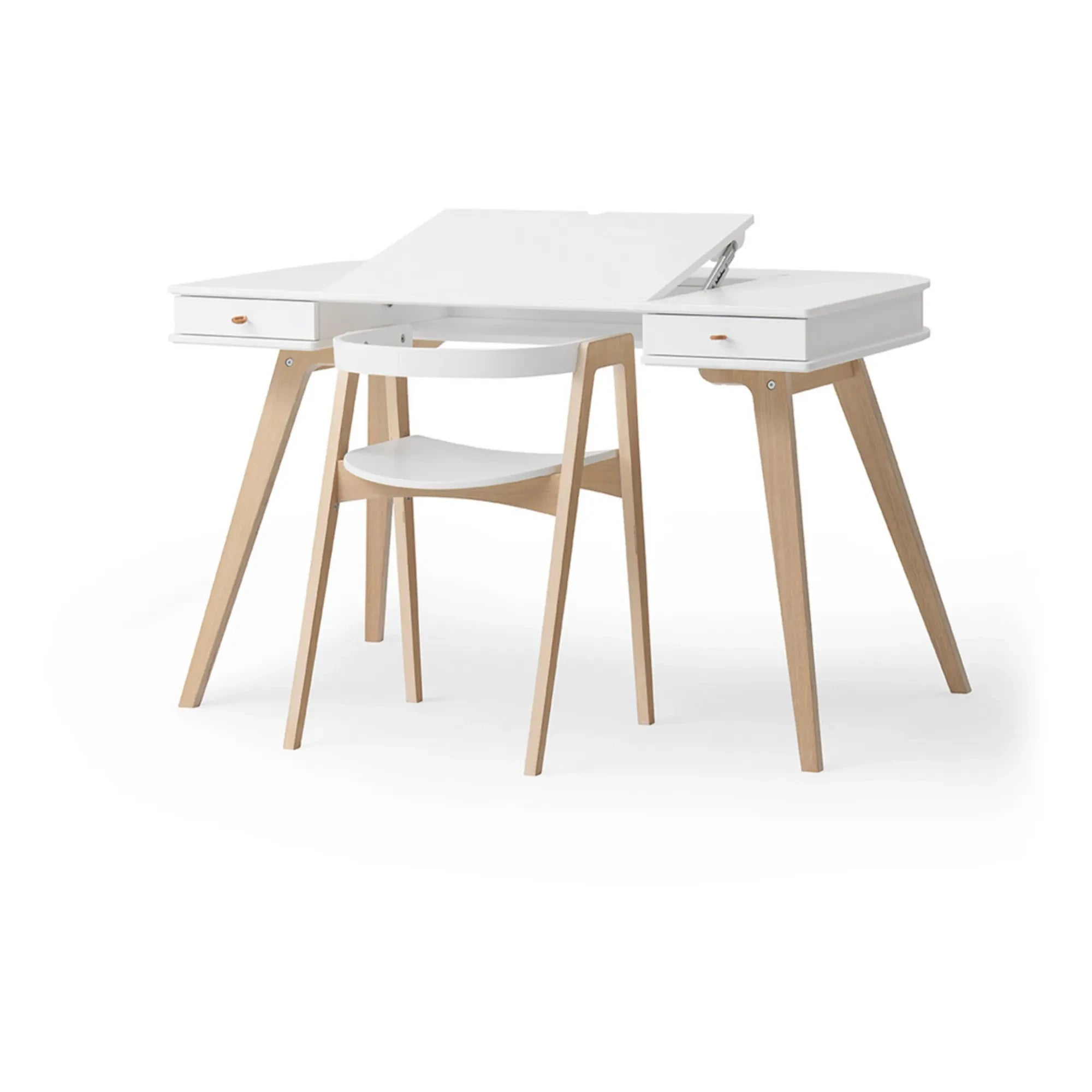 Oliver Furniture - Ahşap Masa ve Sandalye, 72 cm | Beyaz