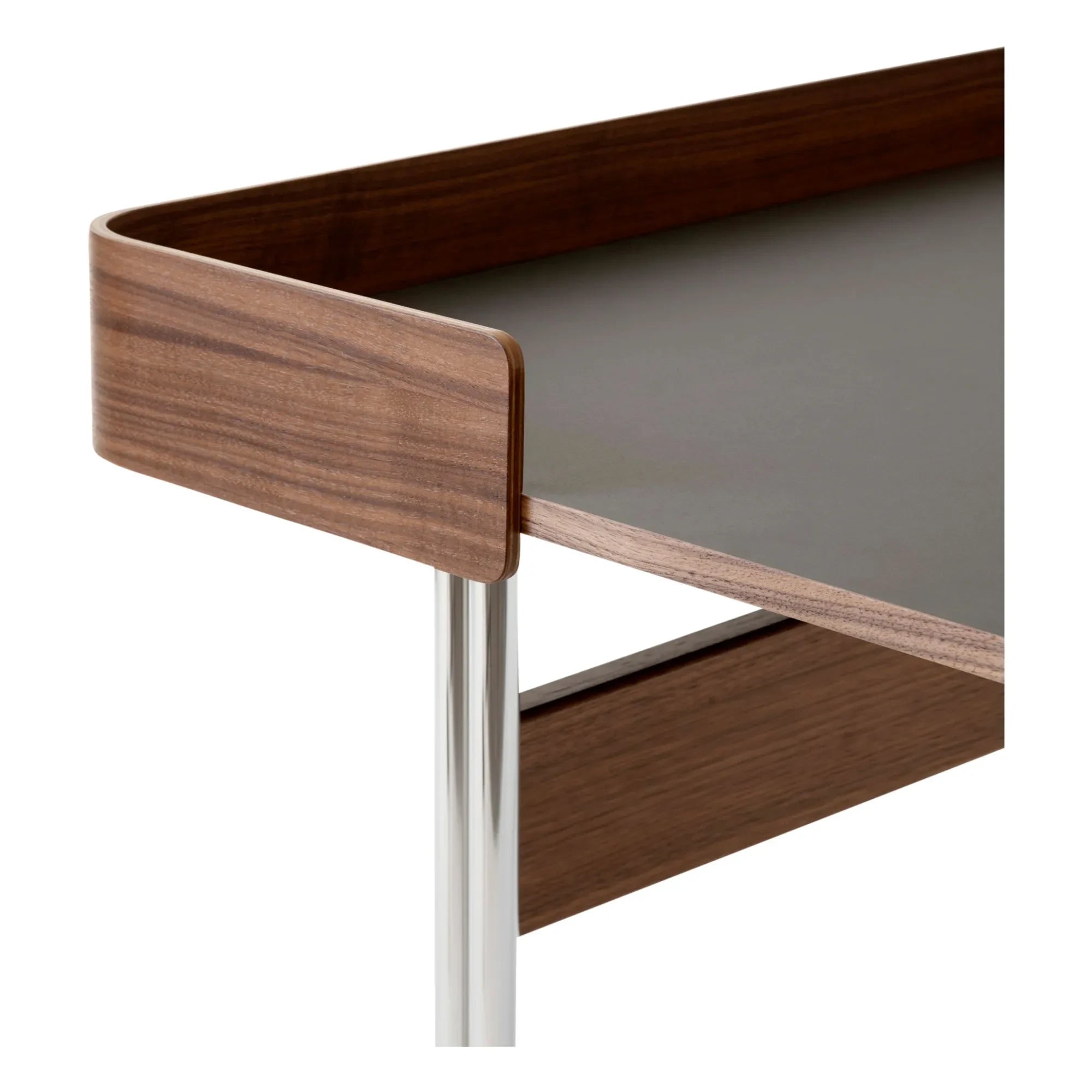 & Tradition - Pavilion AV17 Tisch, Chromgestell | Nussbaum