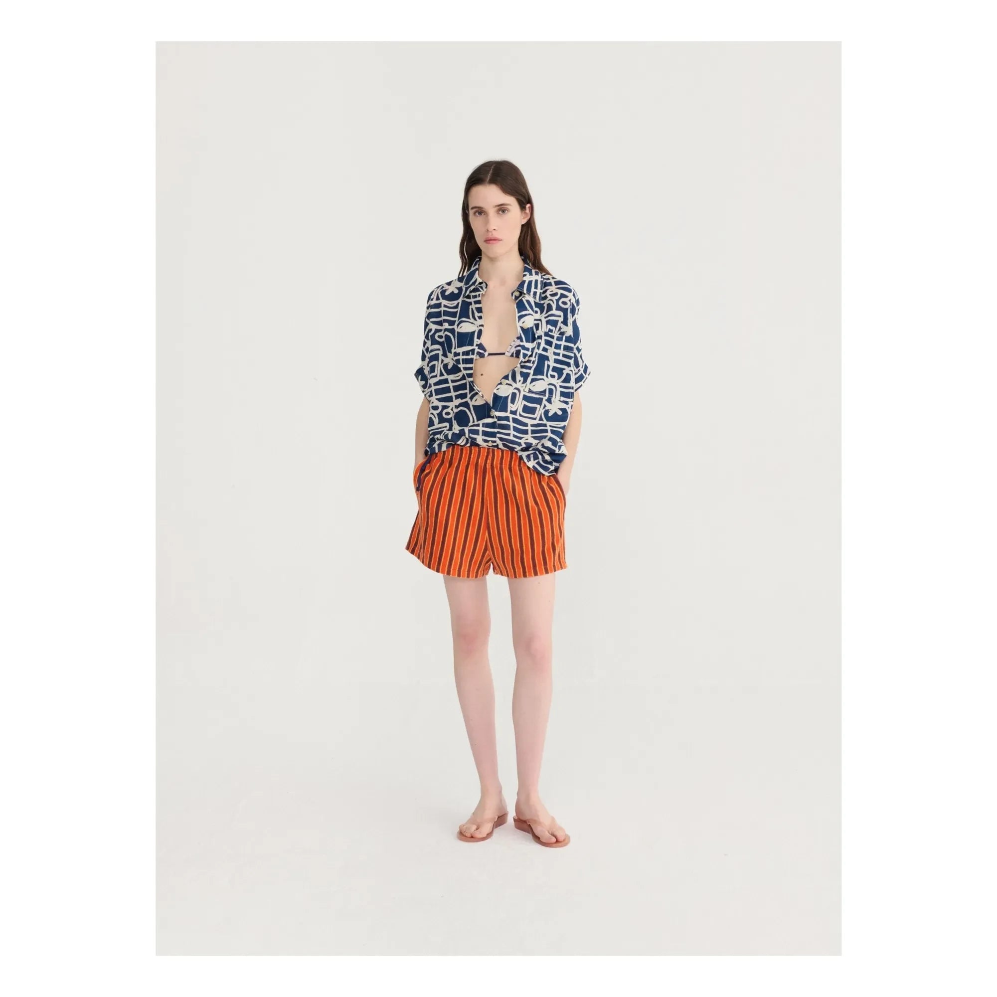 Bobo Choses - Frottee-Shorts aus Baumwolle | Camel