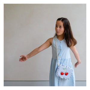 Mimi & Lula - Striped Cherry Bag | Blue