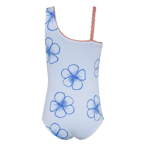 Pepita & Me - Marea Fleurs Asymmetrischer Badeanzug | Hellblau