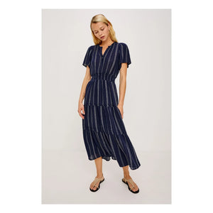 Rails - Cannes Gestreiftes Kleid | Marineblau