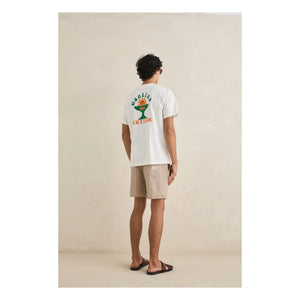 Rhythm – Gestreifte Jam Shorts | Dunkelbeige