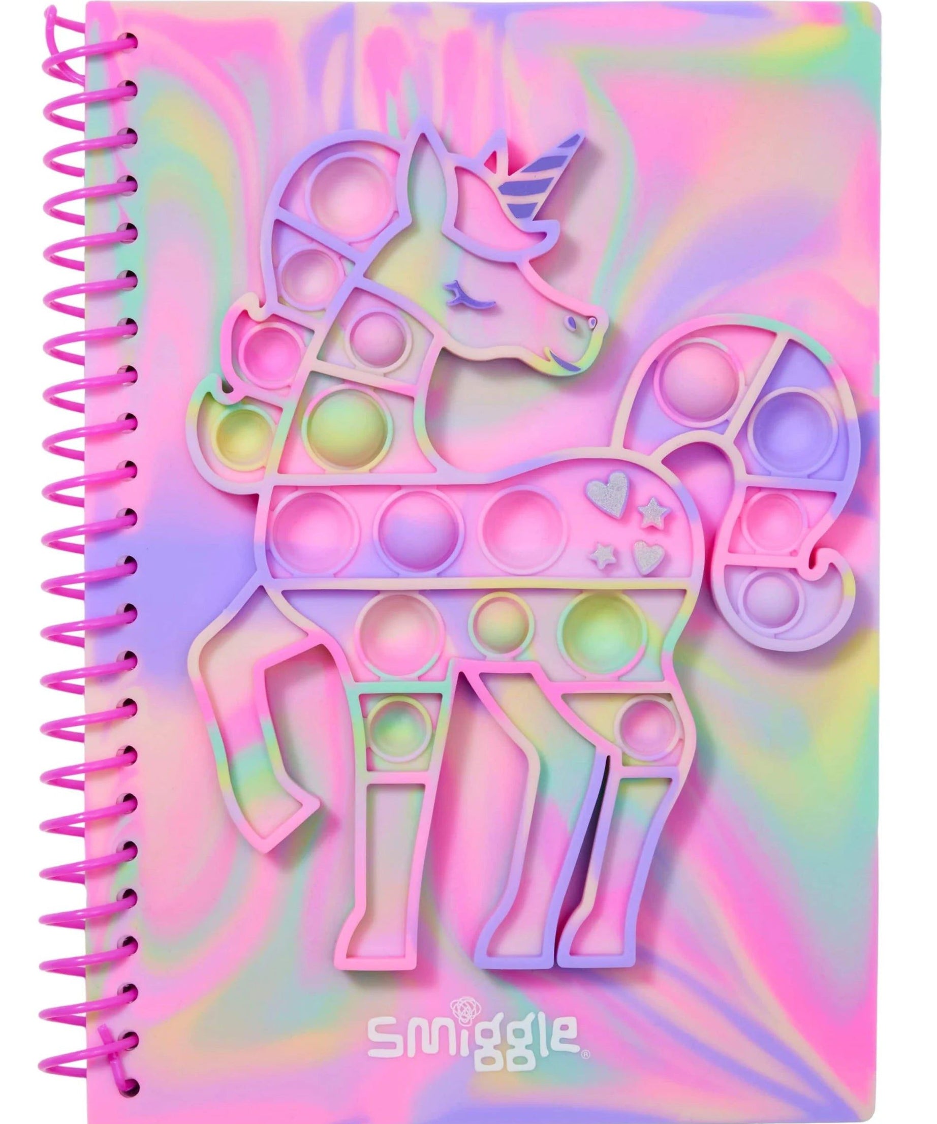 Smiggle - Popem Unicorn Popit A5 Çizgili Defter-Dinossi