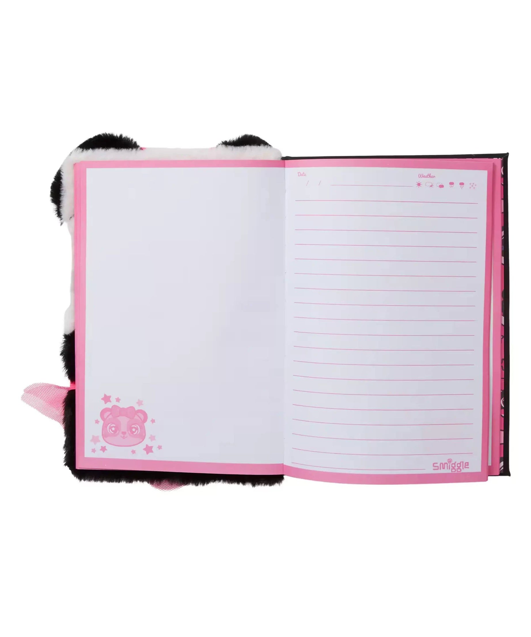 Smiggle - Fluffy Peluş A5 Günlük ve Defter-Dinossi