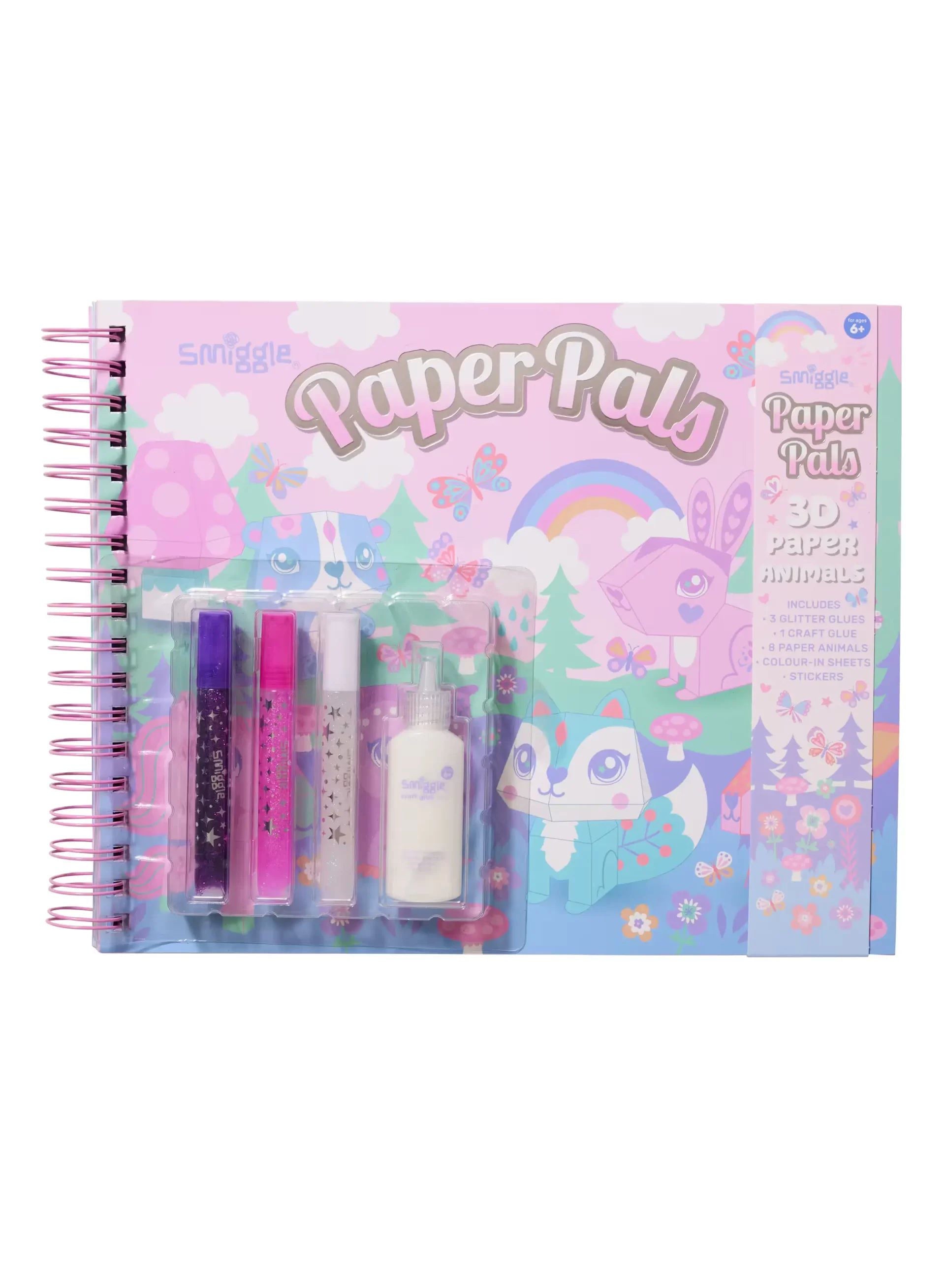 Smiggle - Paper Pals Etkinlik Kitabı-Dinossi