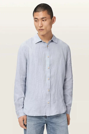 AllSaints erkek keten gömlek LOOM