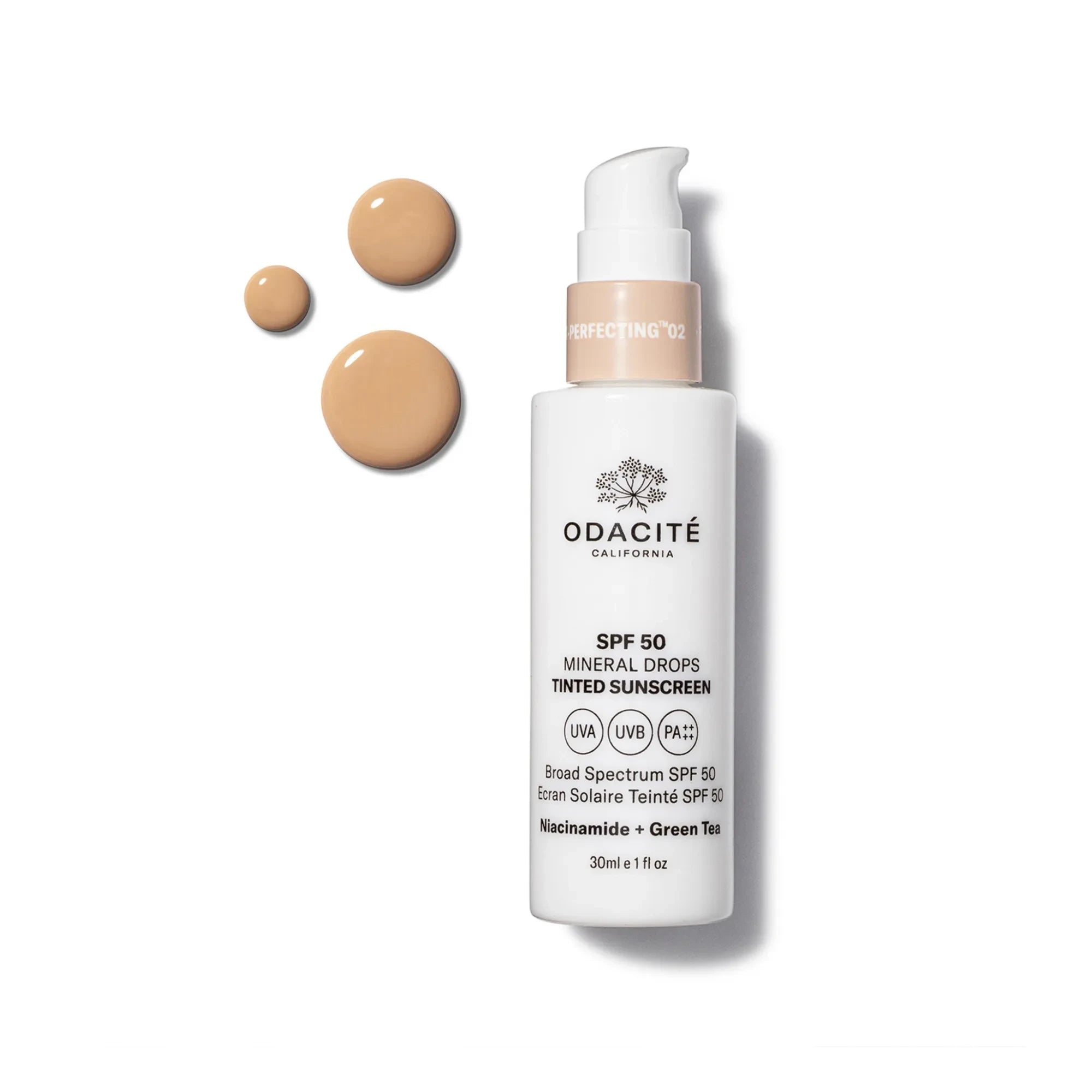 Odacité - Mineral Damlalı Renkli Güneş Kremi SPF 50 Flex-Perfecting™ - 30ml | 02